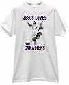 JESUS CHRIST LOVES HEARTS THE CANADIENS HOCKEY PRIDE FAN WHITE T SHIRT jersey