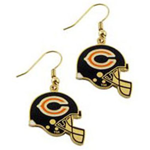 Chicago Bears Helmet J-hook Earrings