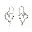 Dean Harris for Target® Sterling Silver Twisted Vine Heart Earrings