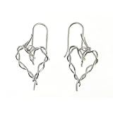 Dean Harris for Target Sterling Silver Twisted Vine Heart Earrings