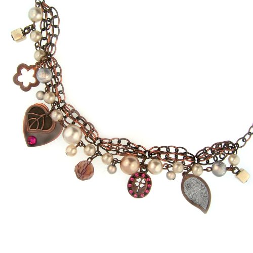 Whimsical Heart Charm Bracelet by Julie Pas