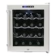 Whynter WC-16S SNO 16 Bottle Wine Cooler, Platinum with Lock