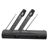 Pyle-Pro PDWM2100 Dual VHF Wireless Handheld Microphone System (2 Mics)