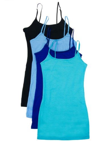 4 Pack: Active Basic Cami Tanks in Many Colors