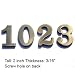 Tools & Hardware : BOLTON House Numbers Solid Brass Available 0-9 Price Is For One Number Please Send Us An Email To Let Us Know What Numbers You Need