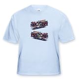 Fire Truck - Toddler Light-Blue-T-Shirt (2T)