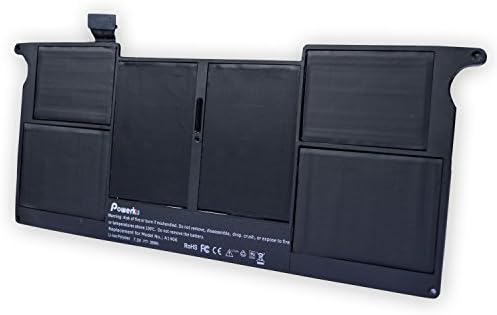 Powerku® Laptop Battery for Apple A1370(2011 version) A1465(2012 version) Li-Polymer Battery A1406 For Macbook Air 11" 11.6-inch 020-7376-A 020-7377-A MC968 MC965 MC506LL MC969LL 7.3v 35wh