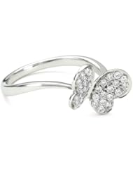 KC Designs "Trinkets" Diamond 14k White Gold Butterfly Ring