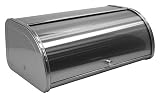 ZUCCOR Fingerprint-Proof Brushed Stainless Steel Large Bread Box (CAPRI)