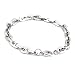 7.4mm Solid Men's Stainless Steel Mariner-Style Link Chain Bracelet 8.5"