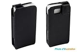 Etui Vertical Noir à Ouverture Rabattable pour LG KP500 KP501 Cookie