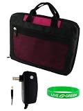 41WnfiDJByL. SL160  Acer Aspire One AOD150 1165 10.1 Inch Lightweight Checkpoint Friendly Netbook Bag with Home Wall Charger   Magenta Black