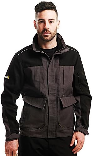Regatta Hardwear Mens Workline Jacket (3XL) (Iron/ Black)