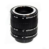 Opteka Auto Focus DG Macro Extension Tube Set for Nikon D3, D3S, D3X, D40, D40x, D50, D60, D70, D80, D90, D100, D200, D300, D700