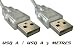Cordon USB A Male / USB A Male - LONGUEUR 3 M -