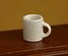 Dollhouse Miniature White Ceramic Mugs