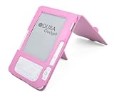 DURAGADGET Pink Flip top leather case for Amazon Kindle 6 Kindle Wireless Reading Device / Kindle 2 with easy read stand including  Screen protector and cleaning cloth