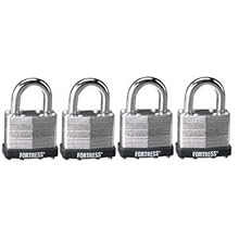 Master Lock 1803Q Laminated Steel Padlock, 1-1/2-Inch, 4-Pack