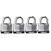 Master Lock 1803Q Laminated Steel Padlock, 1-1/2-Inch, 4-Pack
