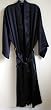 MARRIKAS Charmeuse Silk WOMENS Black Robe LARGE / XL (14-18)
