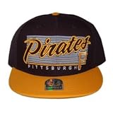 MLB Men's Pittsburgh Pirates Kalvin Snapback Cap (Black, OSFA)