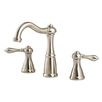 Price Pfister 049M0BK Marielle Double-Handle Widespread Lavatory Faucet with Pop-Up, Brushed Nickel