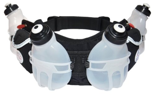 FuelBelt Trail Runner 4 Bottle Belt, Black