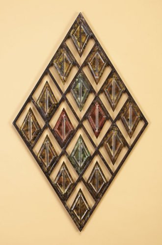 Diamond Triangle Metal Abstract Wall Art