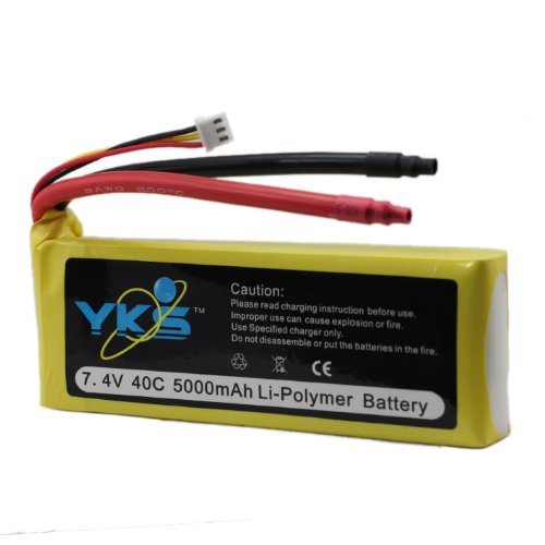 7.4v 5000mah 40c Rechargeable Rc Heli Lipo Battery