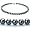 PearlsOnly Black 7.5-8mm AAA Japanese Akoya Pearl Necklace 16 inch