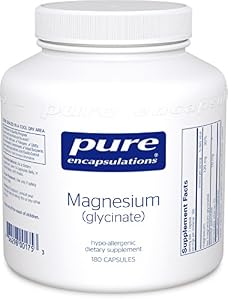 Pure Encapsulations - Magnesium Glycinate - Hypoallergenic Supplement Supports Nutrient Utilization and Physiological Functions* - 180 Capsules
