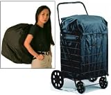 41WnsW8QogL. SL160  Drawstring Shopping Cart Liner (White) (24H x 17W x 14.5D)