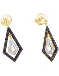 0.58CTW BLACK DIAMOND FASHION EARRING