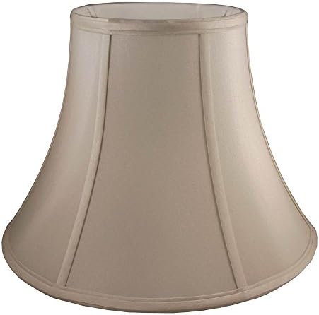 Round Bell Lampshade in Taupe (18 in. Diam x 14 in. H)