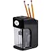 Electronic Pencil Sharpener With Auto Stop Safety Feature & Large Pencil Holder For Home, Office or Classroom, UL Approved - Black - By Office Style (A-PS200B)
