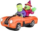 Gemmy 2779000 Airblown Inflatable - Witch and Monster in Hot Rod with Sound