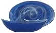 Colorful Art Glass Cobalt Blue Large Boat Bowl 13 1/2"x8"x3 1/2"