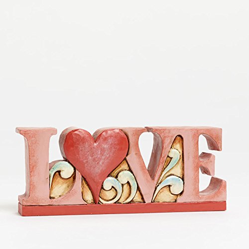 Jim Shore Love Word Plaque Miniature Figurine 4047061