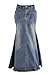 Style J Vintage Vogue Long Denim Skirt