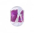 Pandora Style Charm Bead (Z112) Murano Style Glitter Core Glass (14mm x 10mm) (fits Troll too)