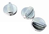 Produkt-Bild: JOM ChromeButtons L&uuml;ftungsregler, passend f&uuml;r VW Golf 3, Scirocco, Corrado 89-95, Passat 35i, Polo 6N, Vento, Seat Cordoba, Ibiza, Toledo, Skoda Felicia.