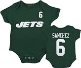 New York Jets Newborn Green Reebok Mark Sanchez Name & Number Creeper