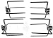 RCK Sales Rotisserie Forks for Grilling Set of Four (4) Forks Chrome Plated for 1/4