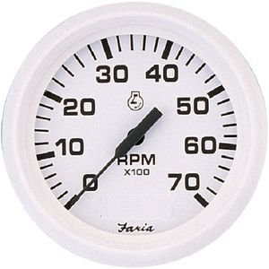 Faria Instruments 33103 DRESS WHITE TACH 6000 RPM FOR DRESS WHITE SERIES