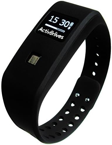 Activ8rlives BuddyBand2 Waterproof Fitness Activity and Sleep Tracker with 3 Coloured Bands/Belt Clip by Activ8rlives