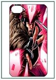 Gambit R??my Etienne LeBeau X-Men American Cartoon TV Movie Comic Cute Lovely Figure iPhone 4s iPhone4s Black Designer Hard Case Cover Protector Bumper