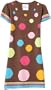 Rare Editions Girls 7-16 Dot Sweater Dress,Brown/Multi,14