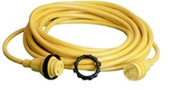 Marinco 50PCM2 PowerCord Marine Electrical Power Cordset (30-Amp, 50-Feet, Yellow)