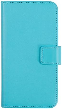 kwmobile Elegant synthetic leather case for the Wiko Getaway with magnetic fastener and stand function in blue