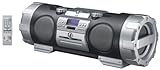 JVC RV-NB 10 B CD-Radiorekorder schwarz/silber